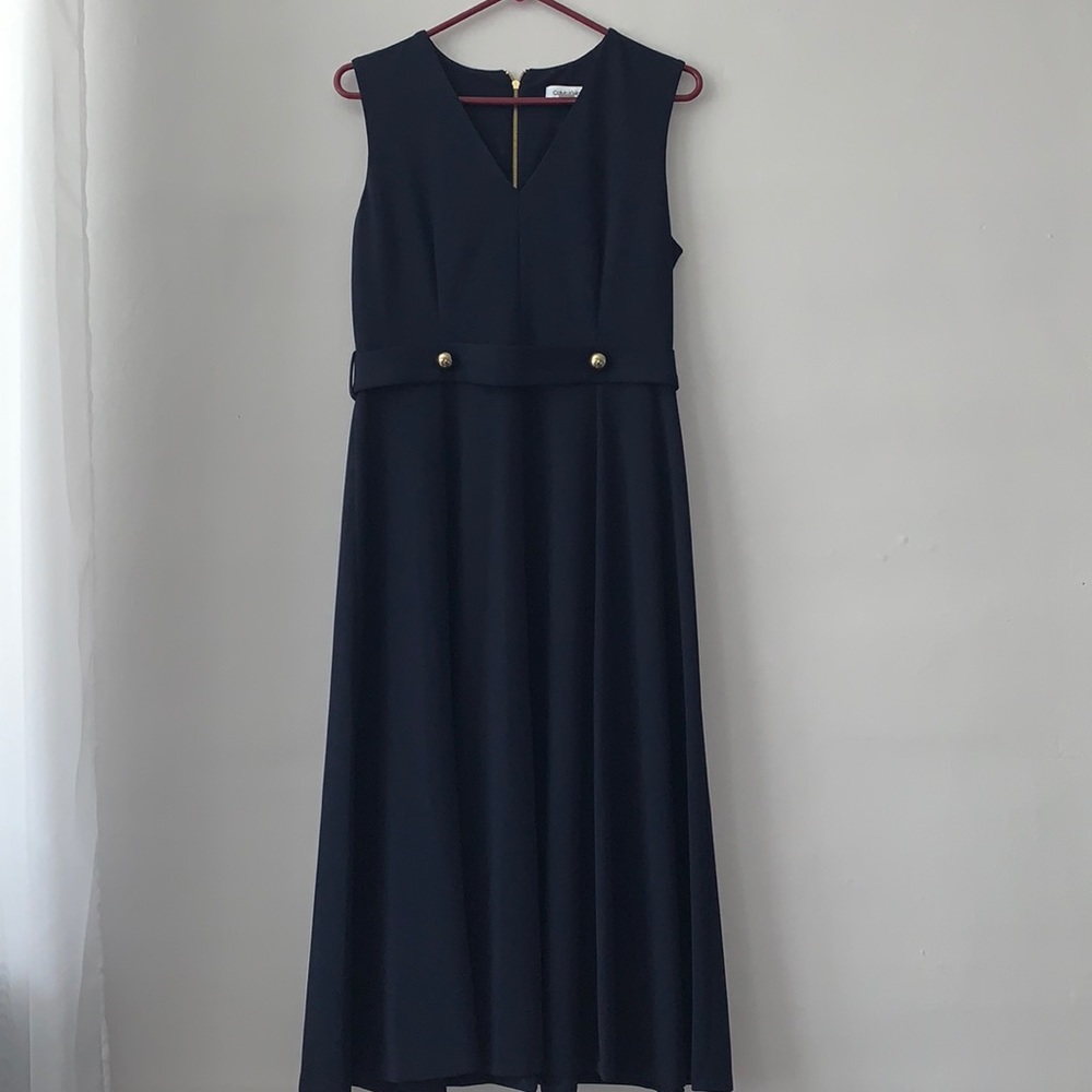 Calvin Klein Navy Business Casual Dress
